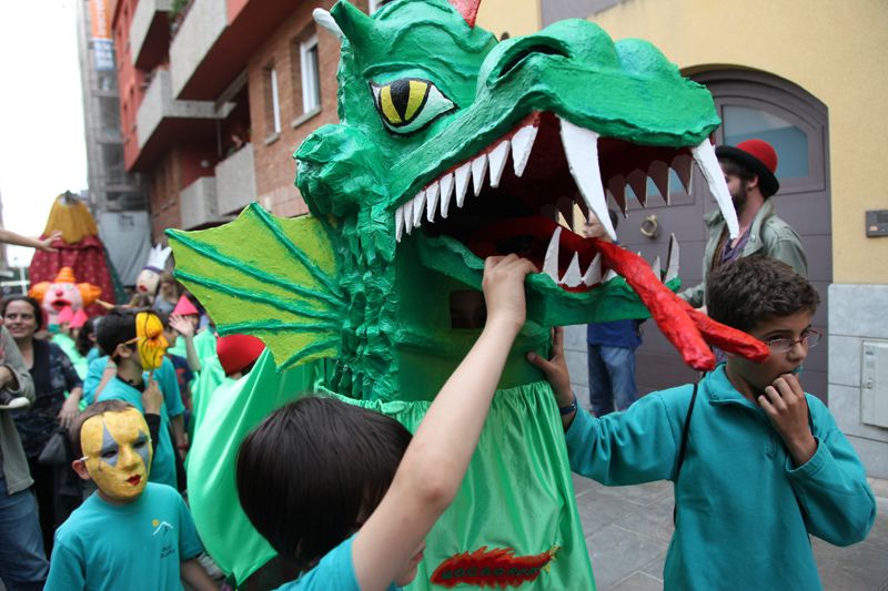 La cercavila és el punt final a la feina que es fa a les escoles durant dos anys. FOTO: Lali Puig