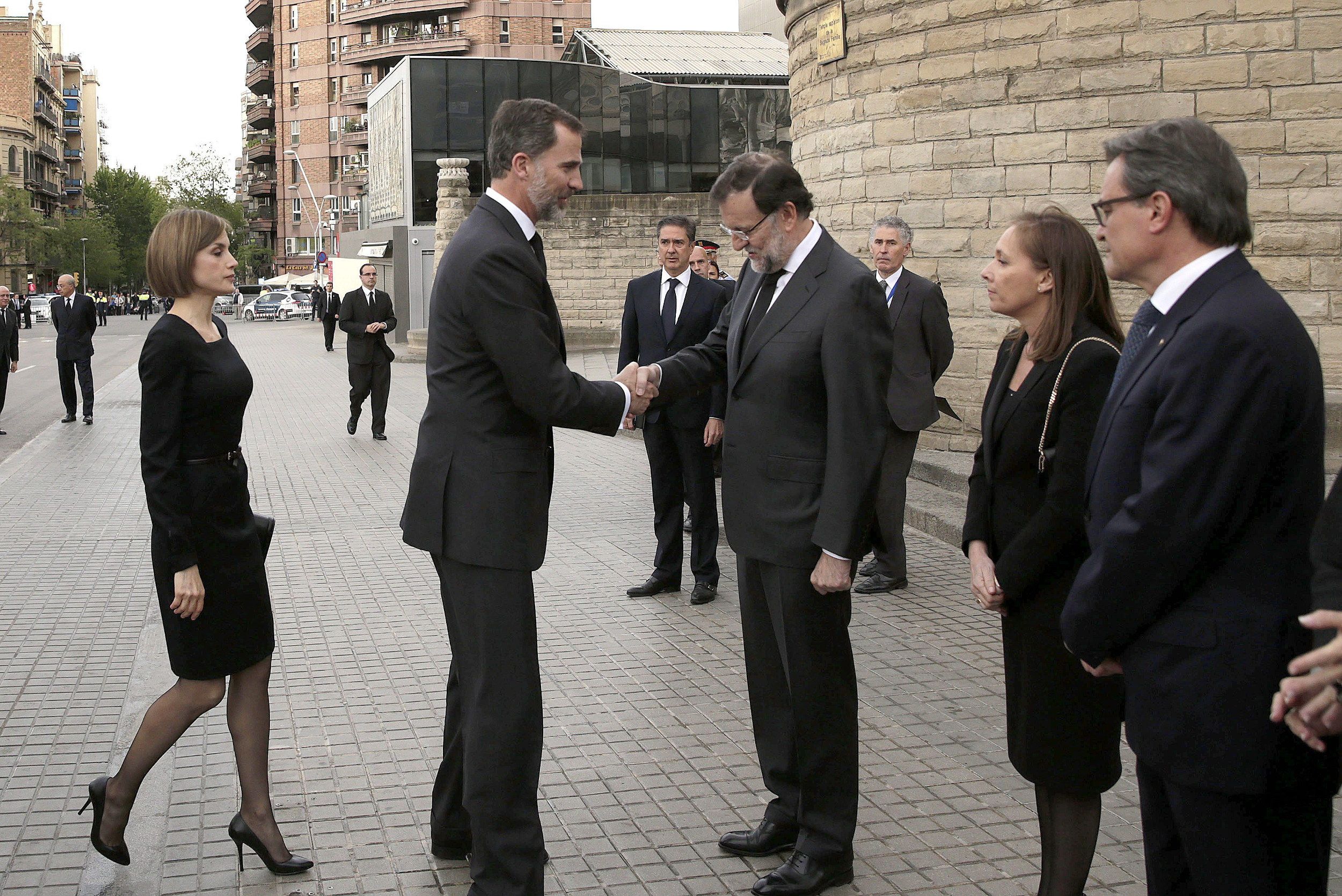 L'arribada dels reis d'Espanya. FOTO: ACN