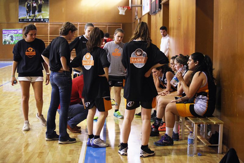 L'equip, en un temps mort. FOTO: Lali Puig