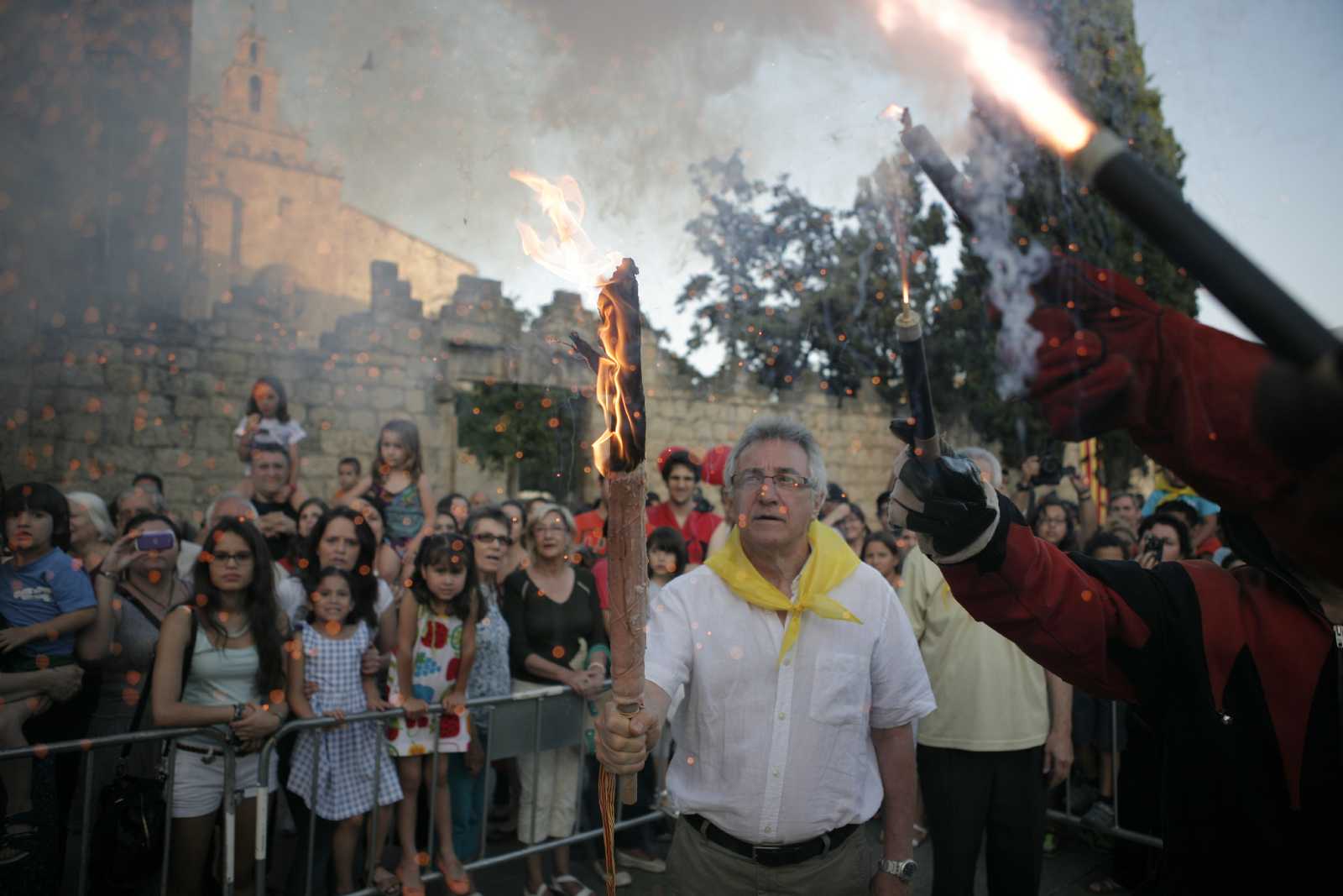 Víctor Alexandre era l'encarregat de llegir el manifest del 2014. FOTO: Artur Ribera