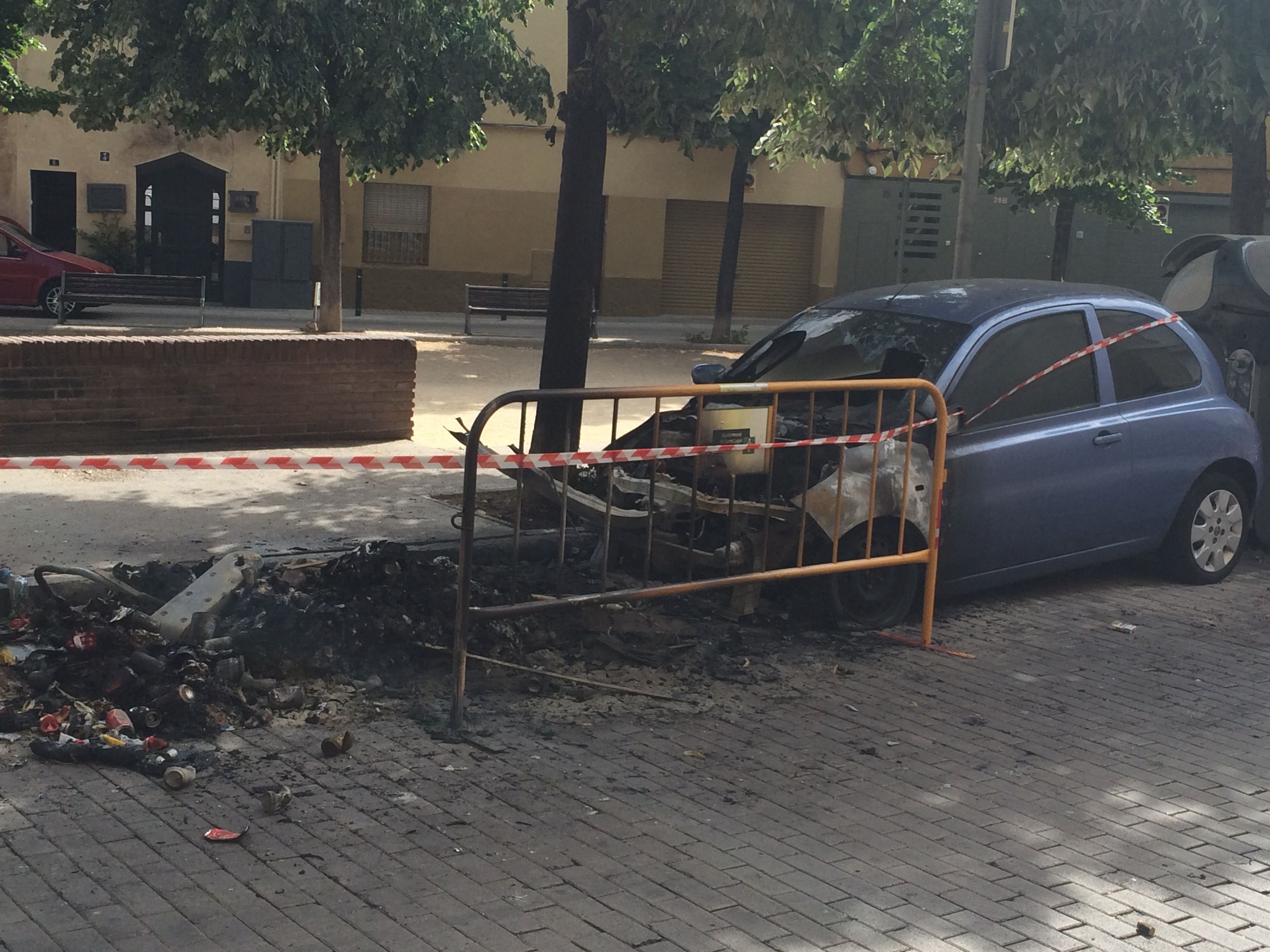 L'incident ha passat a la plaça de Pep Ventura. FOTO: Mireia Puente