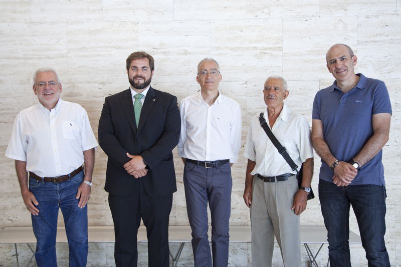 Francesc Cruces, Eloi Rovira, Manel González, Domingo de Pablos i Mikel Rentería. FOTO: Lali Puig