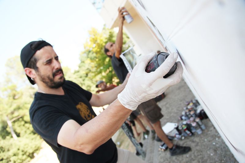 El Concurs de Grafitis ha estat una de les principals novetats d'enguany. FOTO: Lali Puig