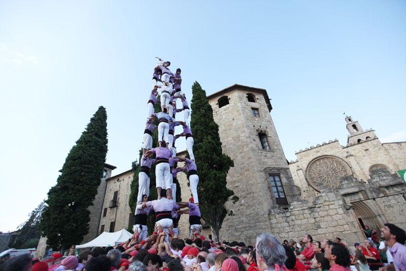 La Colla Jove de Tarragona ha descarregat el 3 de 9 amb folre i el 5 de 8. FOTO: Lali Puig