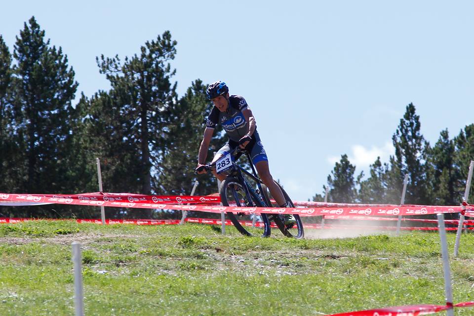 Javi Salamero, en una part del circuit del Campionat del Món. FOTO: Cedida