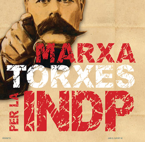 El cartell de la Marxa de Torxes, que se celebrarà per tot el país.