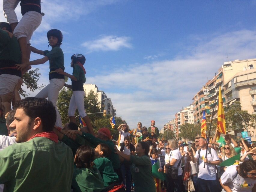 Els Castellers de Sant Cugat i els Geganters de Sant Cugat han participat de les diferents edicions FOTO: Àgata Guinó