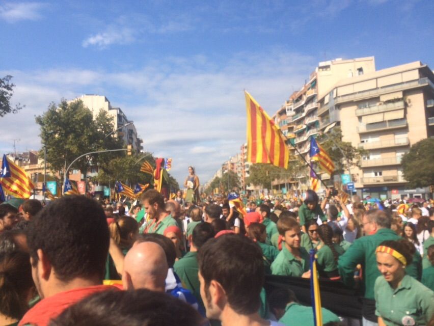 Sant Cugat se suma a l'Onze de Setembre. FOTO: Àgata Guinó