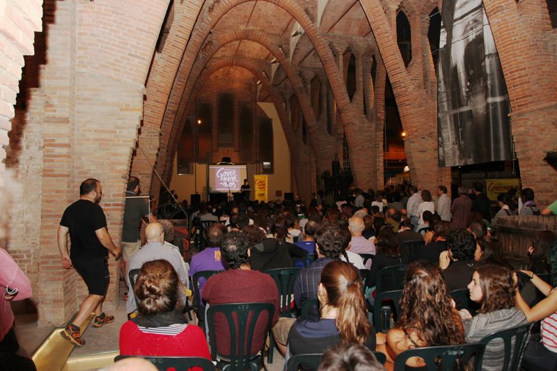 Unes 400 persones han assitit a l'acte de la CUP a Sant Cugat. FOTO: Lali Puig