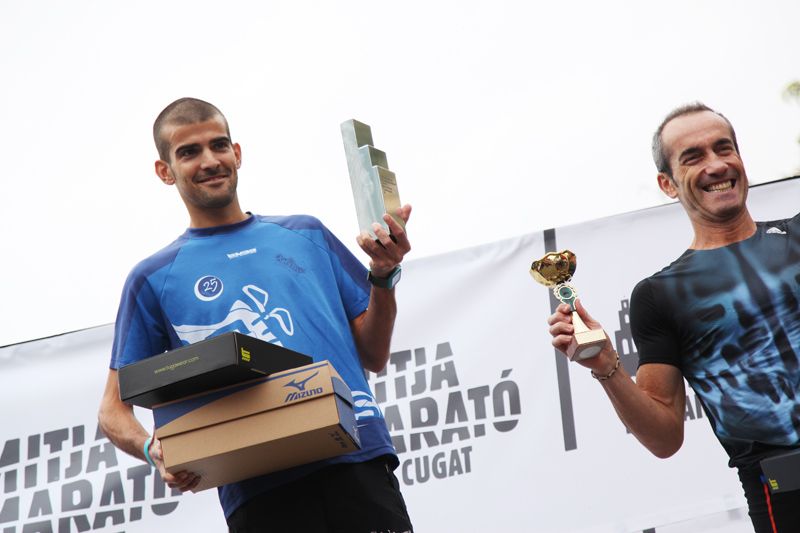 Ricard Pastó, primer classificat de la Mitja Marató. FOTO: Lali Puig