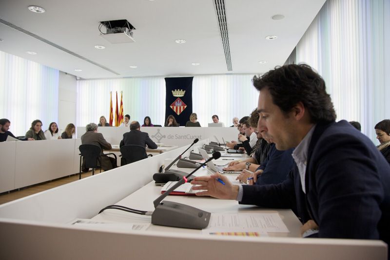 Àlvaro Benejam, Portaveu i únic regidor del PP. FOTO: Lali Puig 