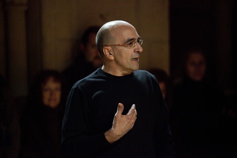 Berlanga i Pla han tornat a l'escenari, com en els inicis del muntatge. FOTO: Lali Puig