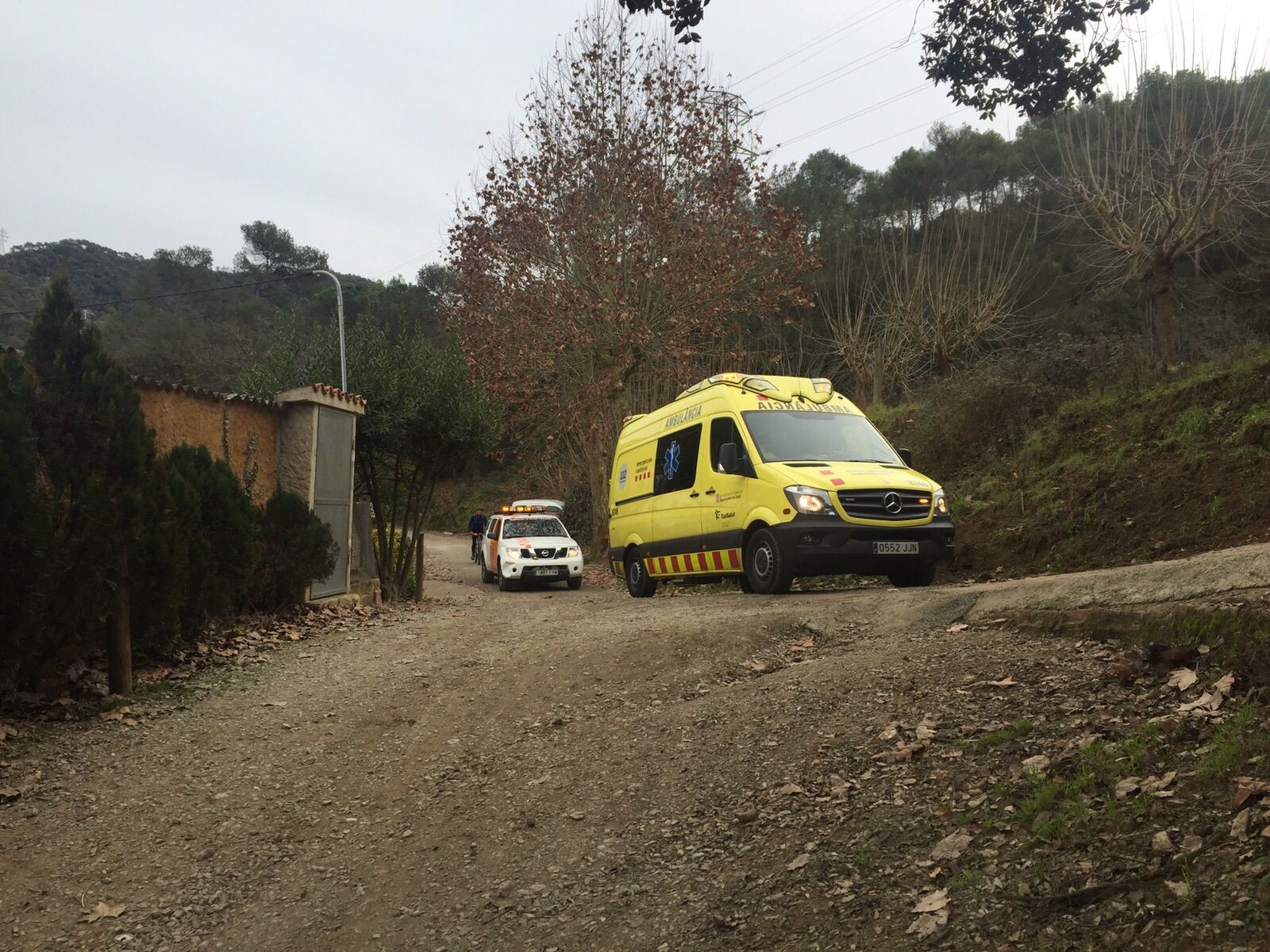 Fins al lloc dels fets s'han desplaçat una ambulància, Protecció Civil, ADF i la Policia Local. FOTO: Cedida