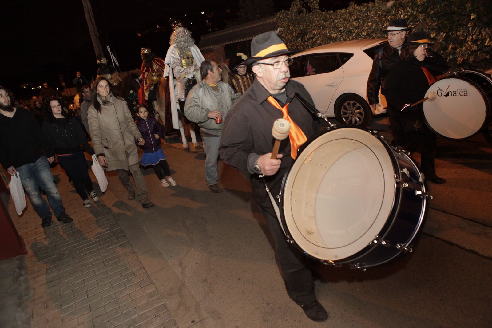 La música no ha faltat durant la cavalcada a les Planes. FOTO: Artur Ribera