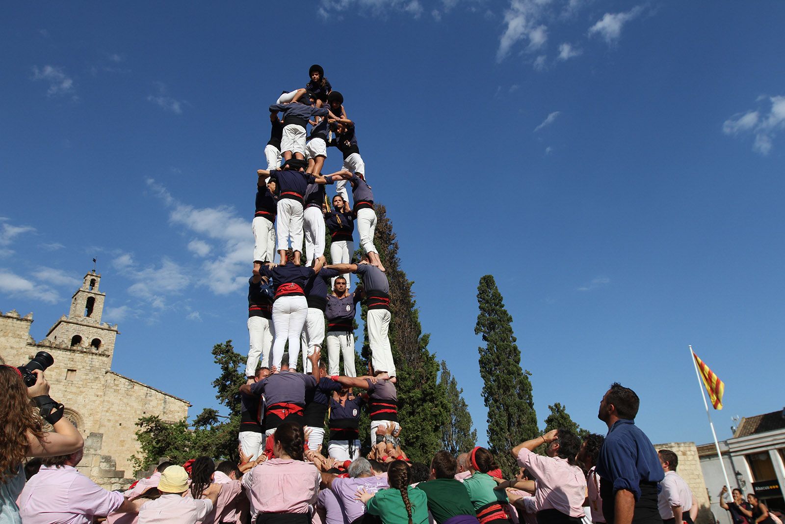 Els Xiquets del Serrallo durant l'actuació FOTO: Haidy Blanch 