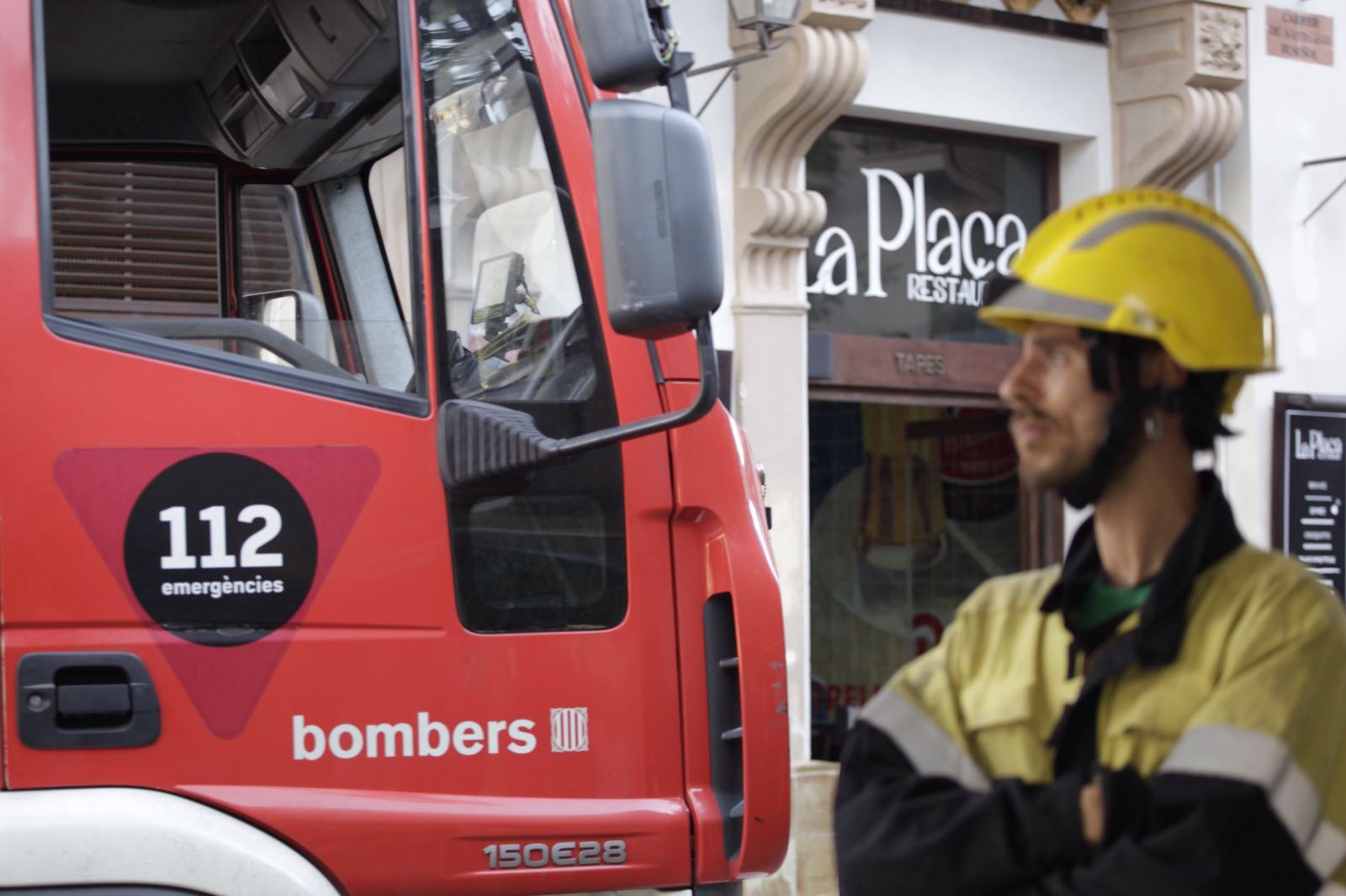 Imatge d'una actuació dels Bombers de la Generalitat a Sant Cugat  FOTO: Artur Ribera