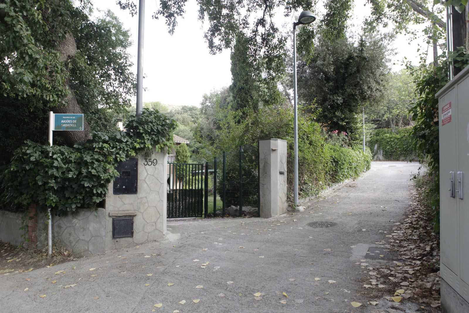 Principi del passatge de les Aigües de Sabadell FOTO: Artur Ribera 