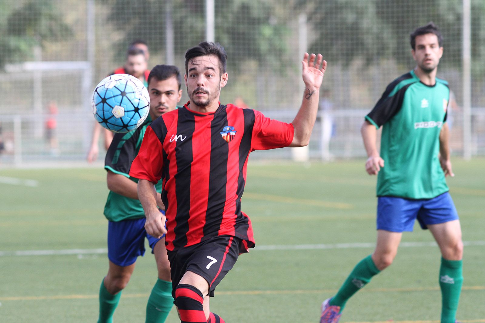 Rubén, en una jugada del partit, ha establert el 2 a 1 definitiu. FOTO: Haidy Blanch