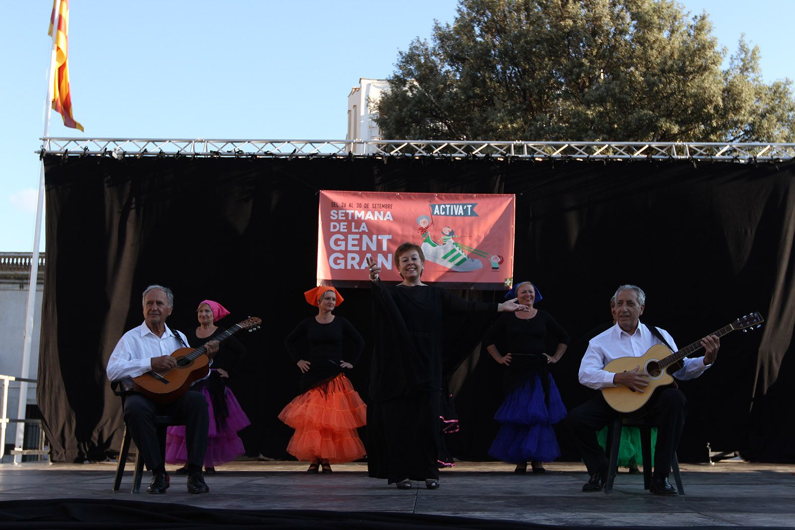 L'espectacle final ha tingut lloc a la plaça d'Octavià FOTO: Hadiy Blanch 