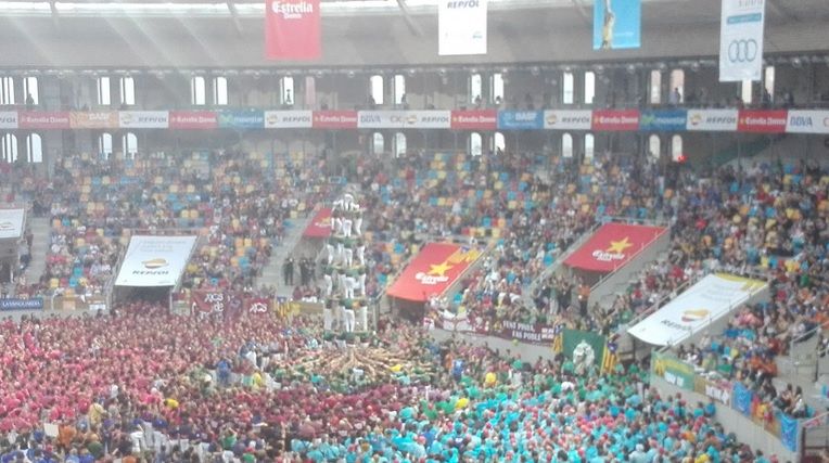 El 5de8 dels Gausacs al Concurs de Castells 2016  FOTO: @concurscastells