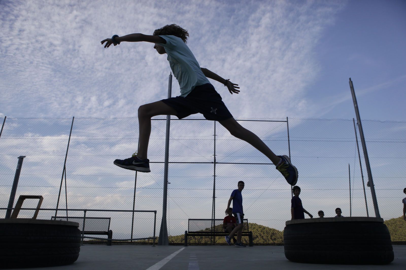 L'activitat de parkour és una de les que més triomfa FOTO: Haidy Blanch 