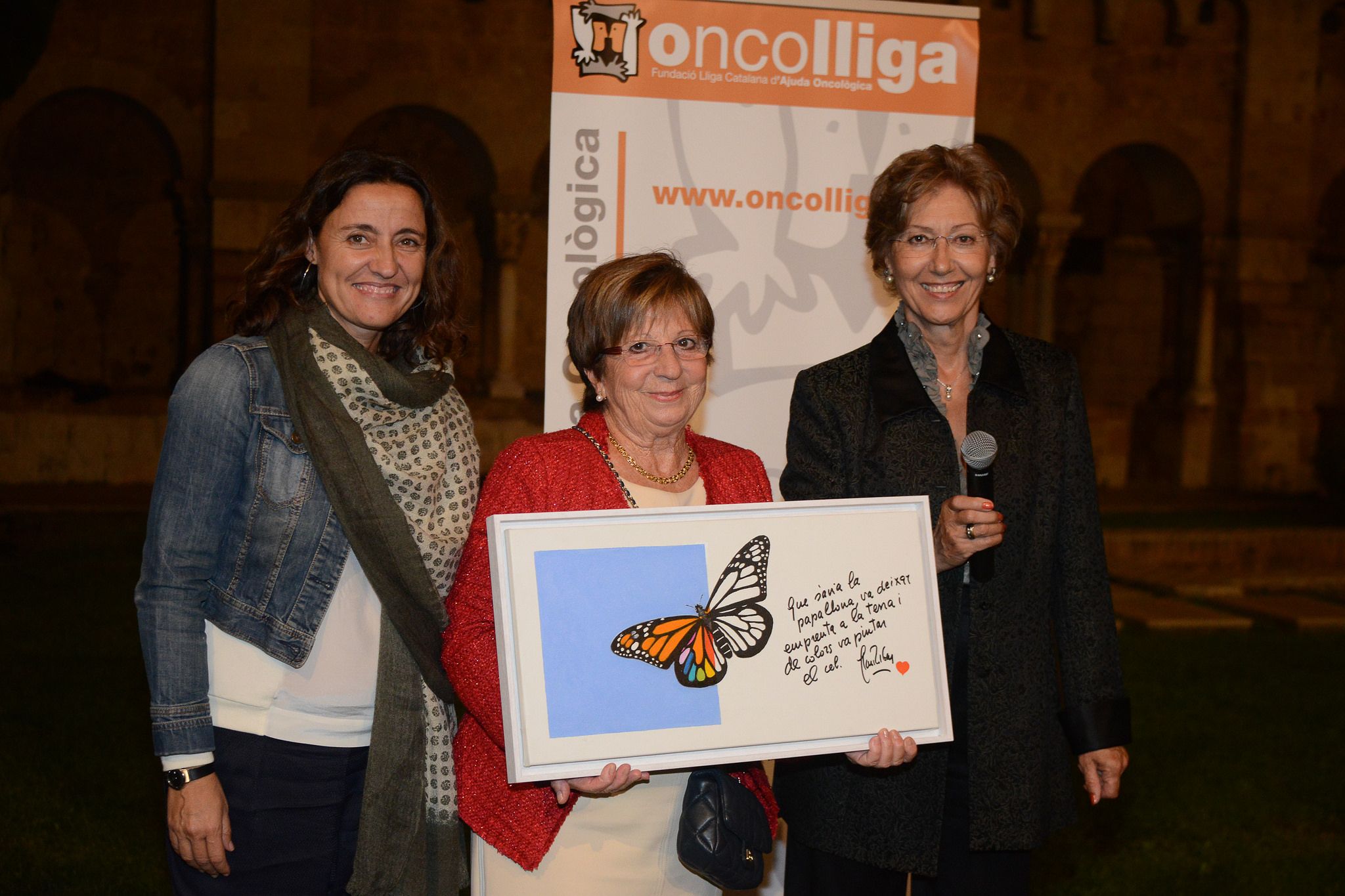 Conesa, la cap d'oncologia de l'Hospital de Terrassa i Marisol Podio FOTO: Localopres