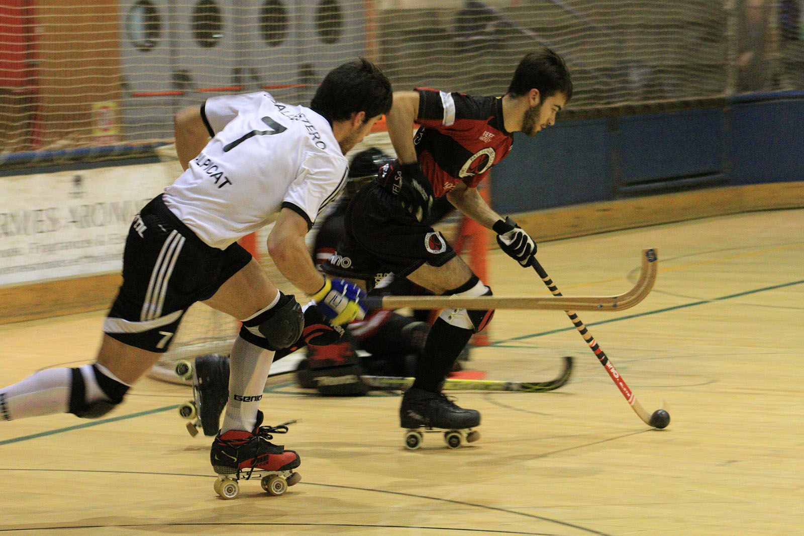 Pau Gilabert ha marcat 3 dels 5 gols del Patí Hoquei Club Sant Cugat. FOTO: Lali Álvarez