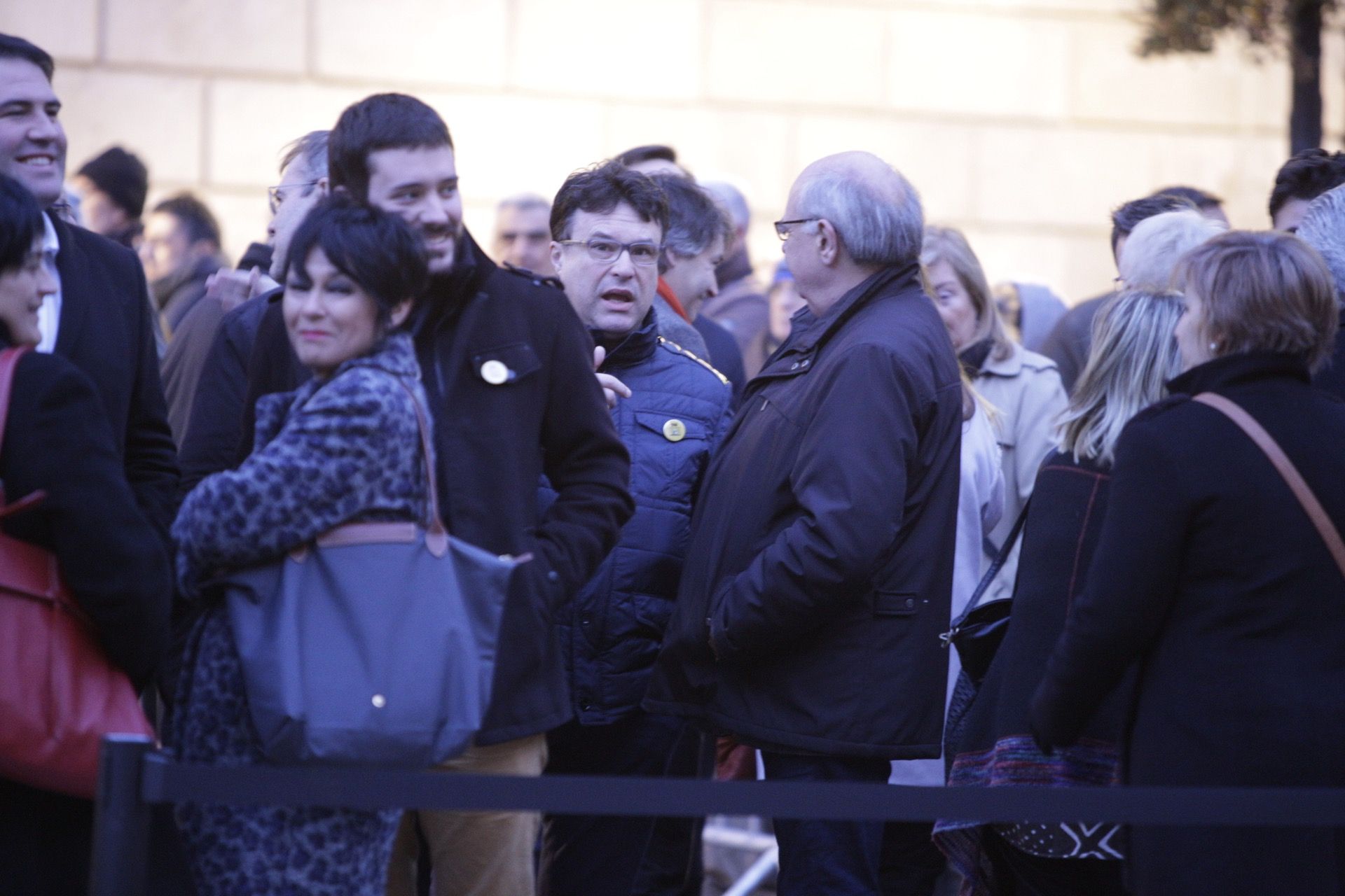 El senador santcugatenc Bernat Picornell, a la mobilització FOTO: Jordi Borràs