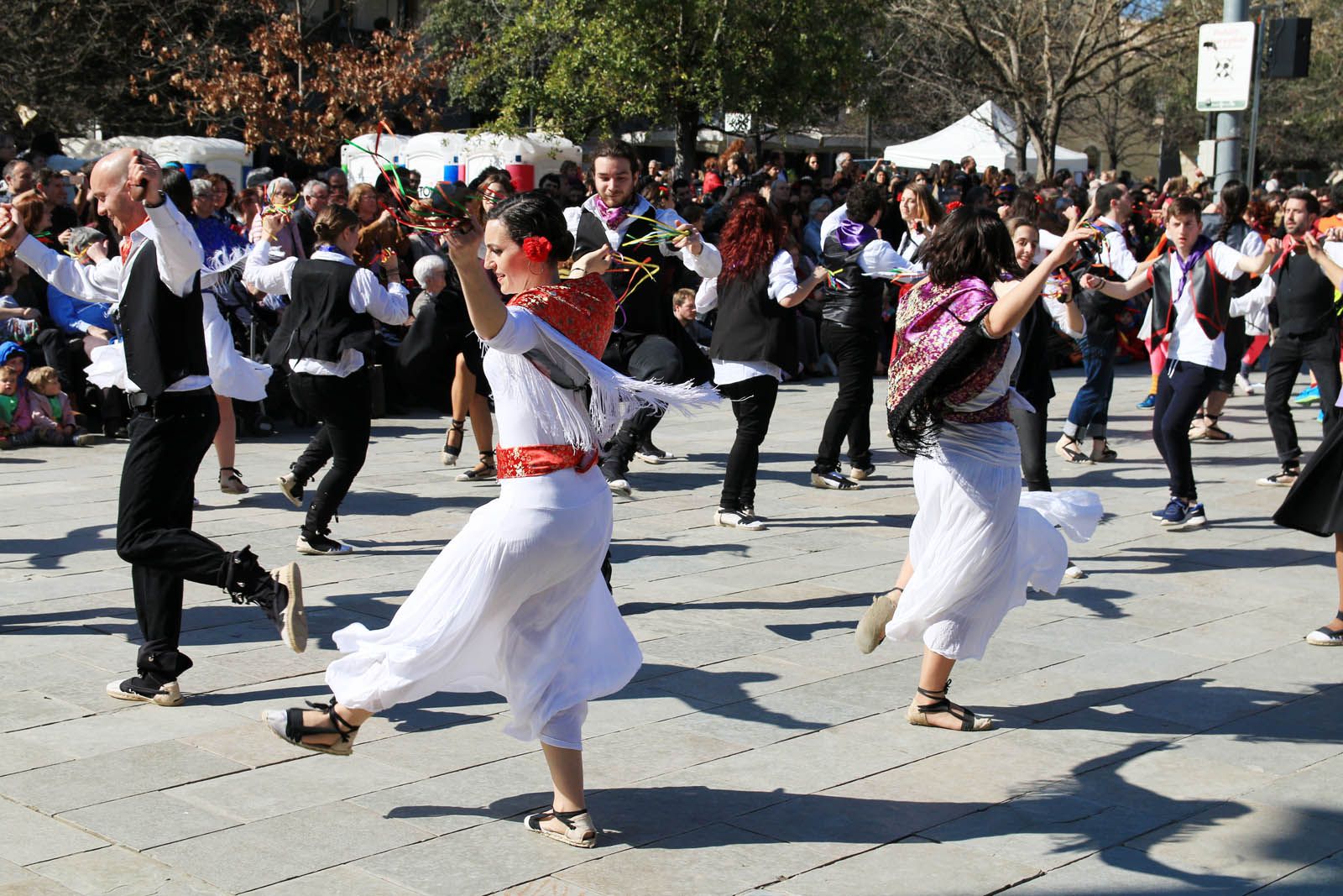 Xifra rècord amb 328 balladors de Gitanes  FOTO: Lali Álvarez