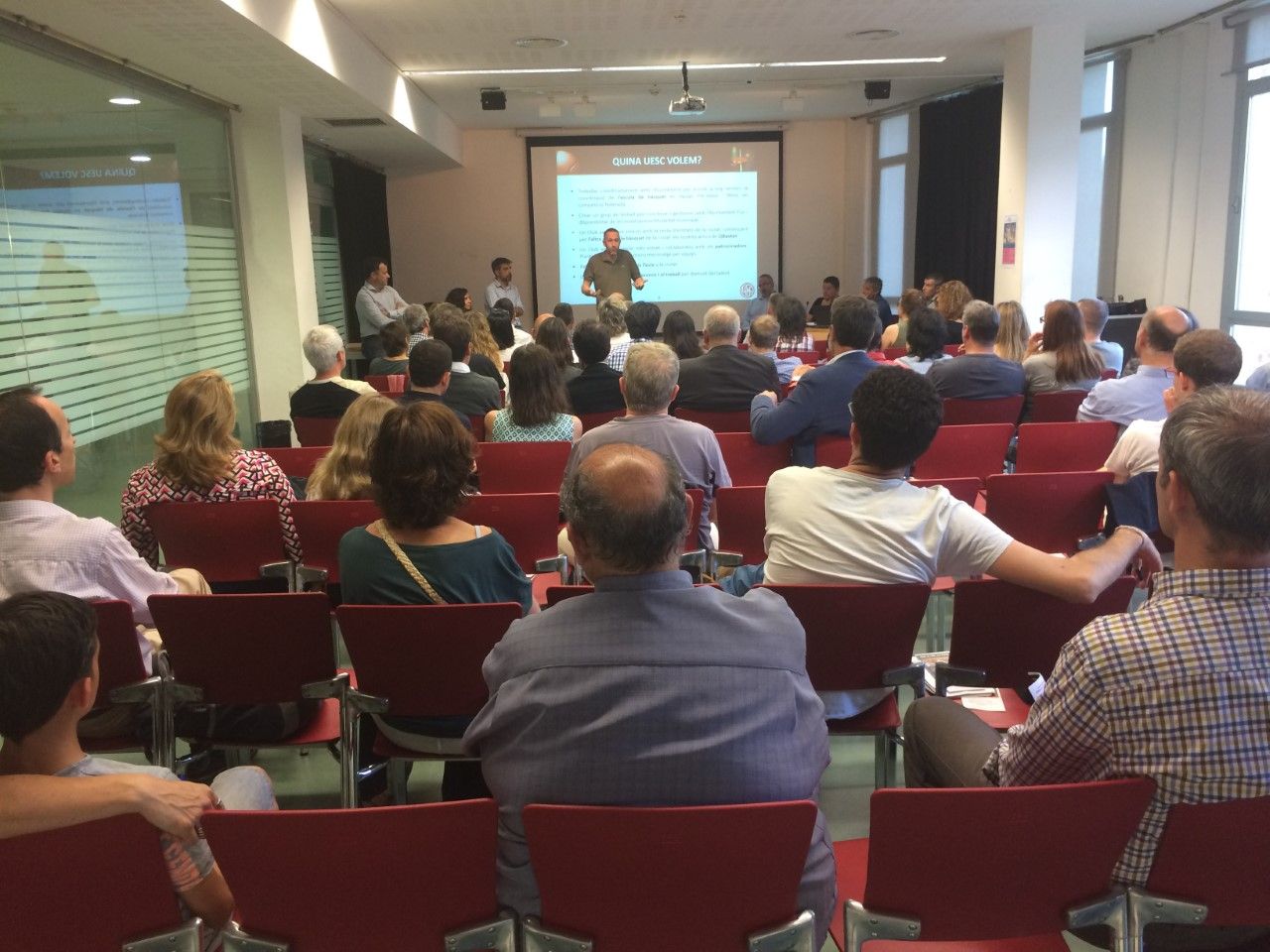 A la presentació oficial de la candidatura hi han participat una seixantena de persones. FOTO: Àlex López Puig