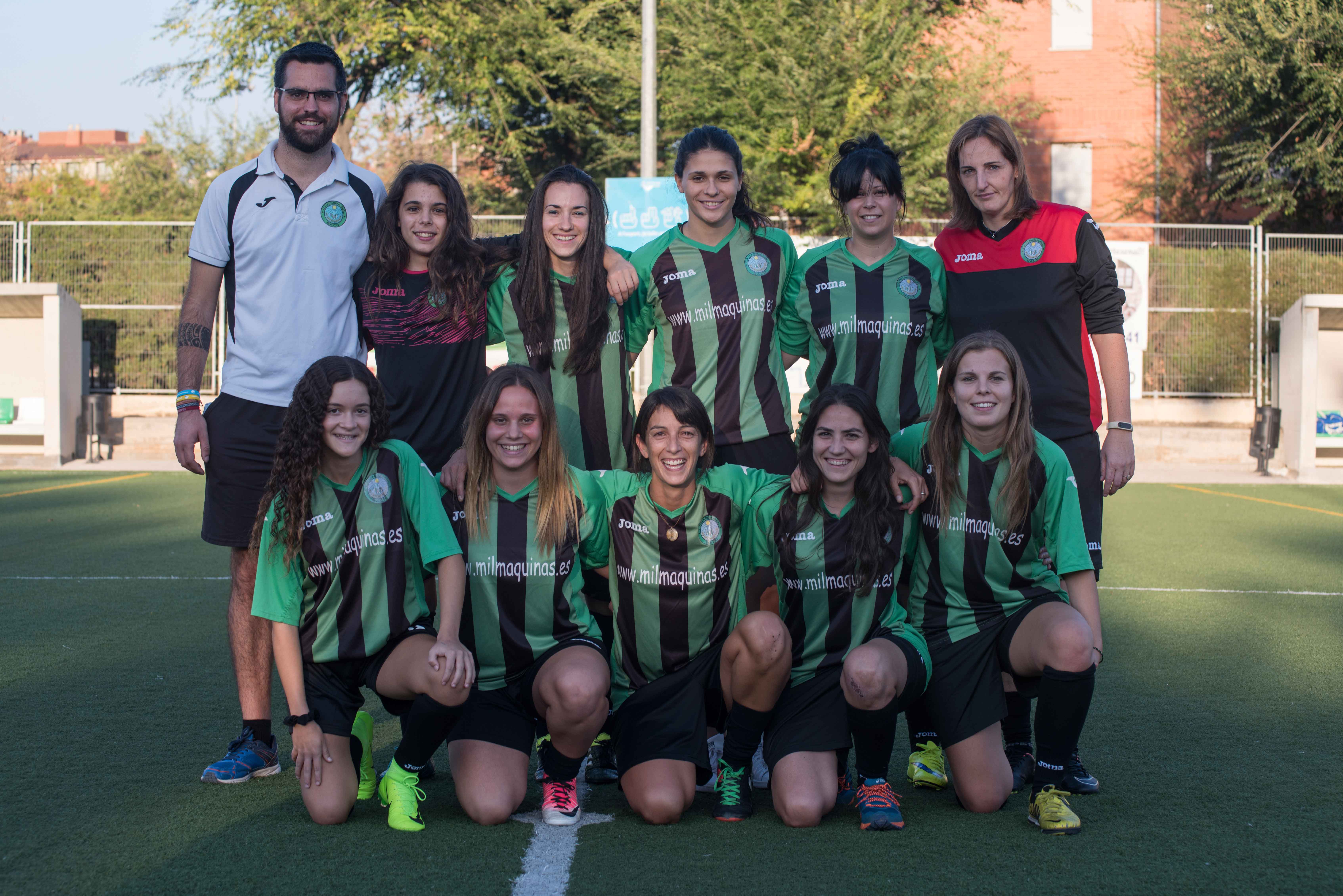 Primer equip femení del CFU Mira-sol Baco. FOTO: Bernat Millet