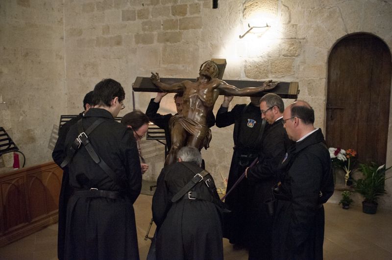 Via Crucis al Claustre del Monestir