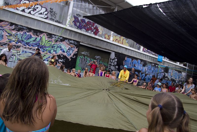 Festa de l'aigua amb el grup d'animació infantil "La Tresca i la Verdesca"