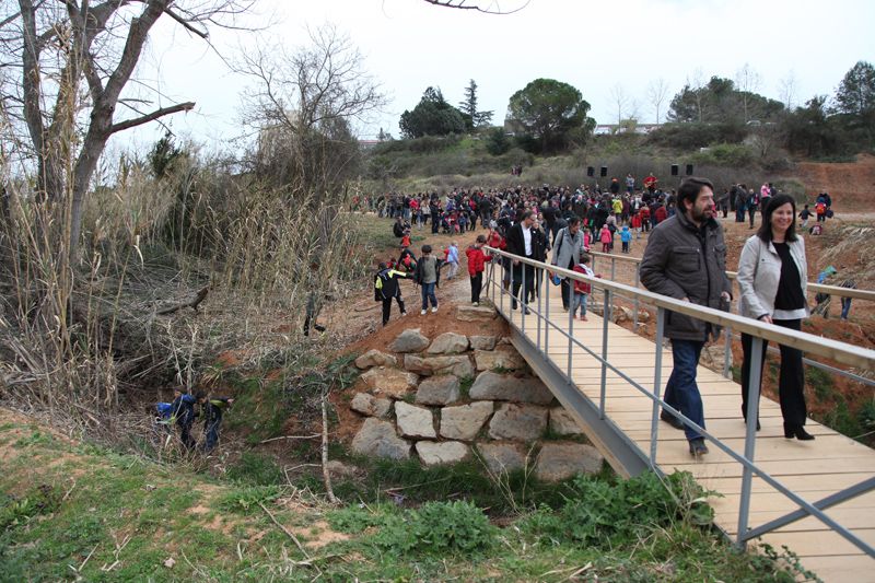 Inauguració del caminet a l'Escola Avenç