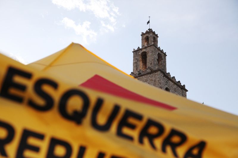 Acte central de campanya d'ERC-MES a la Plaça del Rei. FOTOS: Lali Puig