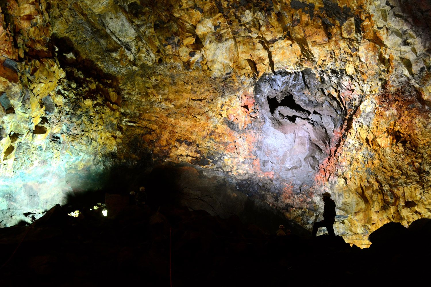 Inside the volcano