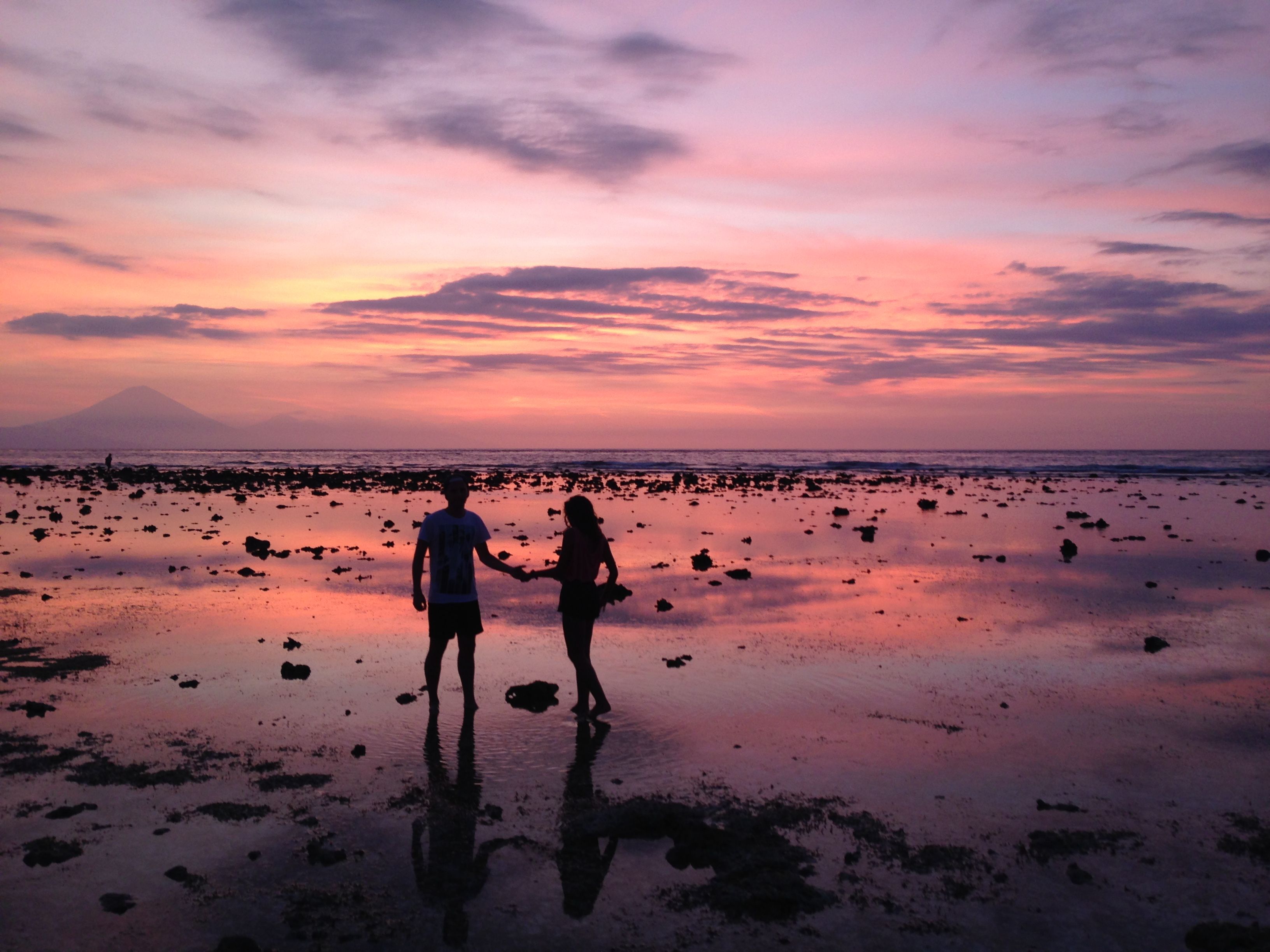 Posta de sol a les illes Gili