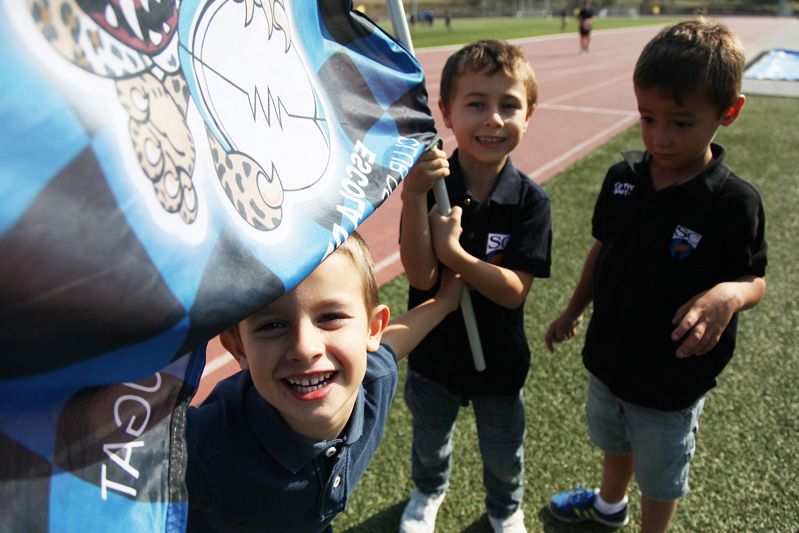 Presentació dels equips del Club de Rugby Sant Cugat a la ZEM La Guinardera. FOTOS: Lali Puig