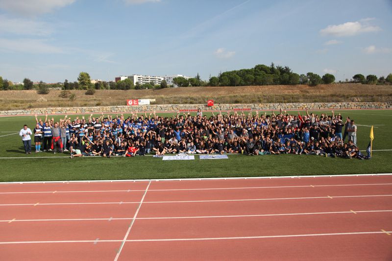 Presentació dels equips del Club de Rugby Sant Cugat a la ZEM La Guinardera. FOTOS: Lali Puig