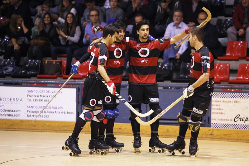 Hoquei sobre patins masculí: PHC Sant Cugat - CP Rivas a la ZEM Rambla del Celler.  FOTOS: Lali Puig