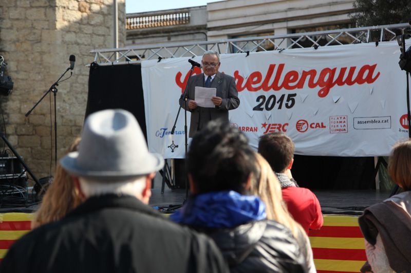 Lectura del manifest. FOTOS: Lali Puig