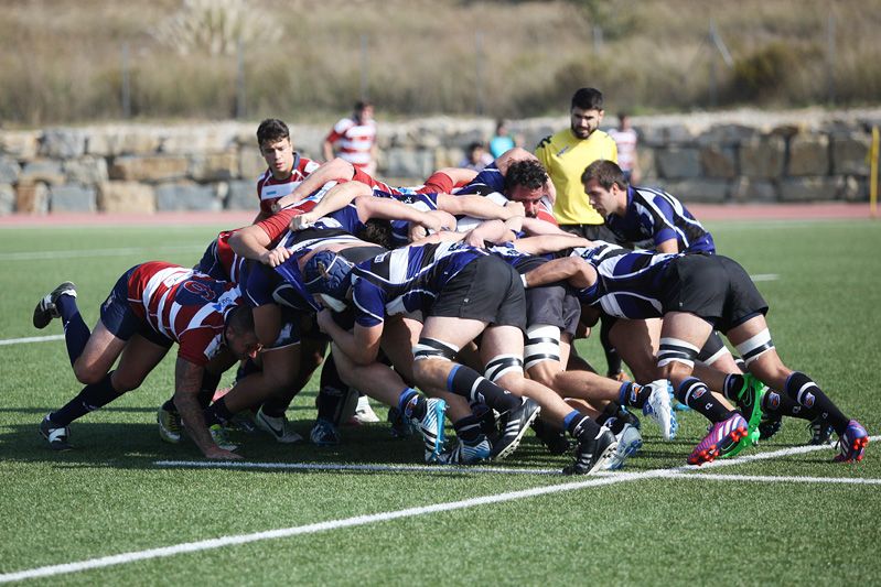 Rugbi: CR Sant Cugat - CR La Vila a la ZEM La Guinardera.  FOTOS: Lali Puig