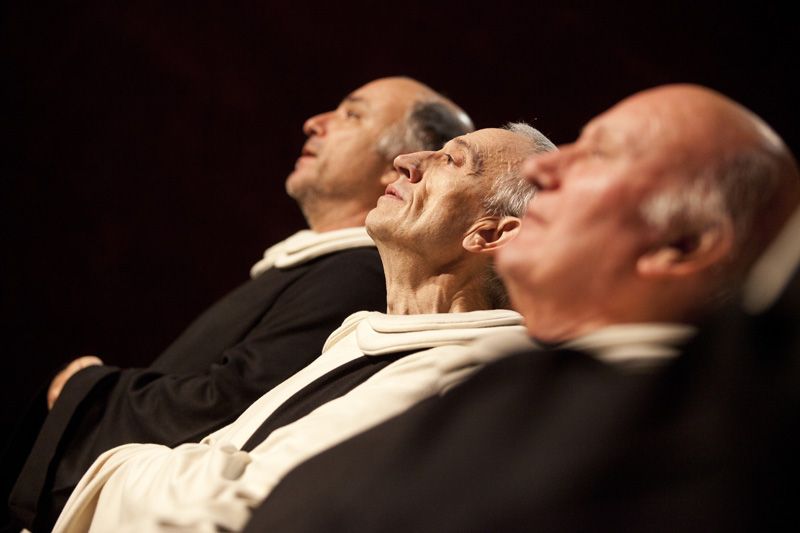 'Pedra i sang' es representa a la Sala Capitular del Claustre del Monestir. FOTOS: Lali Puig