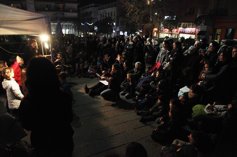 Per Nadal… Nadales! Amb l’Escola de Música Tradicional a la Plaça dels Quatre Cantons. FOTOS: Lali Puig