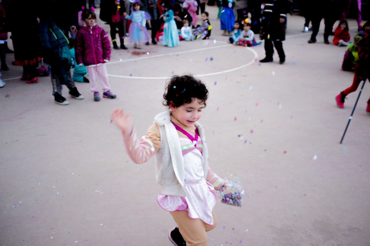 Carnestoltes a l'escola La Floresta, Barri de La Floresta. FOTO: David Molina