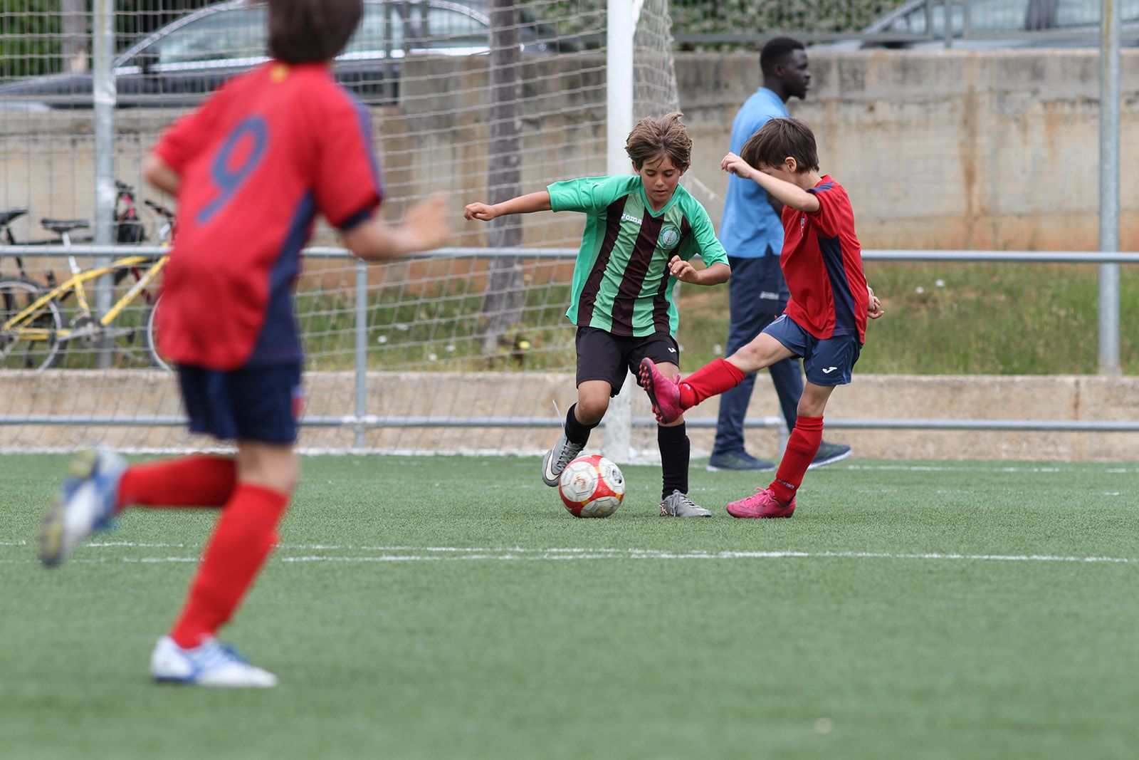 Guillem Martín (benjamí A) en un partit d'aquest dissabte FOTO: Haidy Blanch