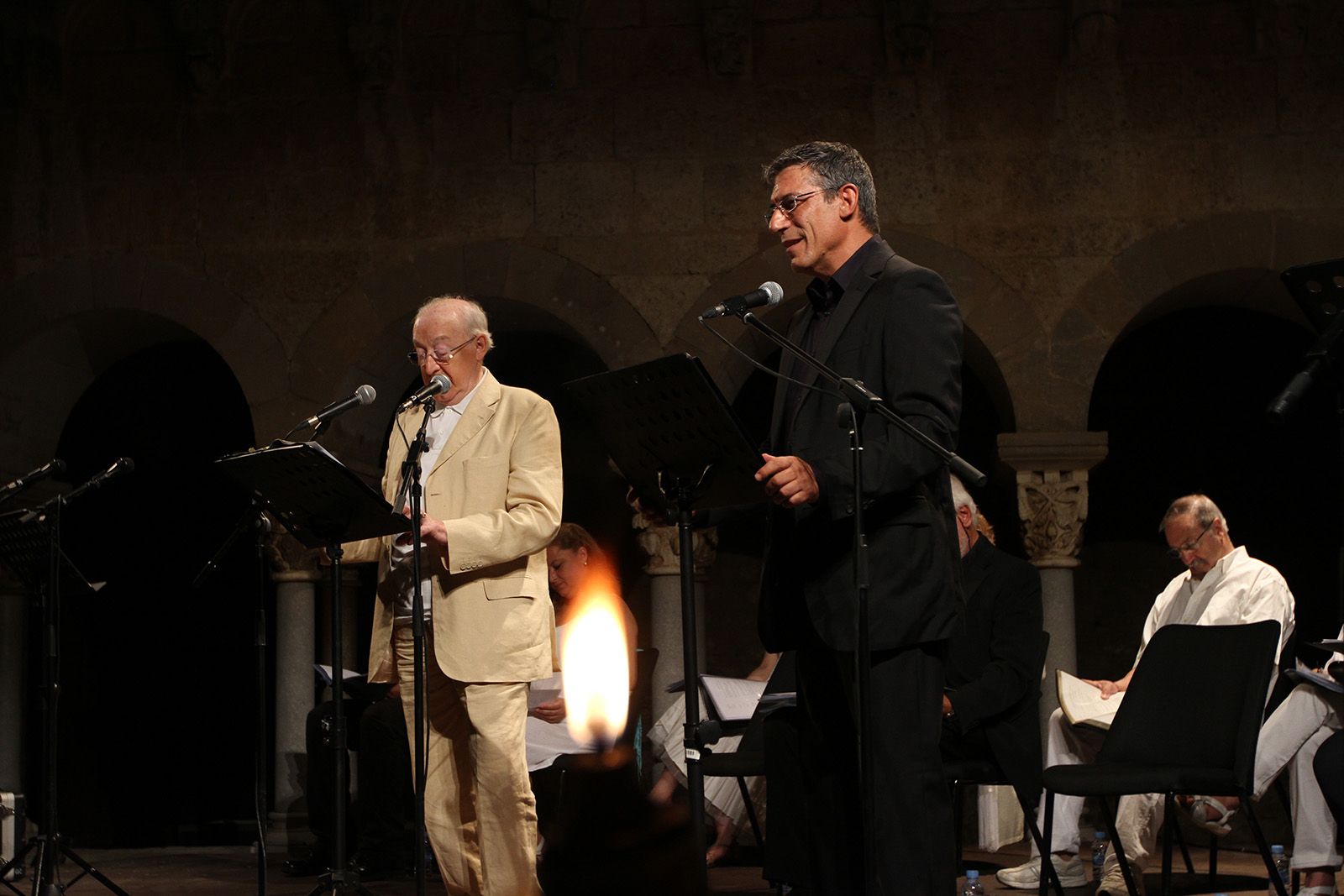 Lectura dramatitzada del màrtir Cugat. FOTO: Haidy Blanch