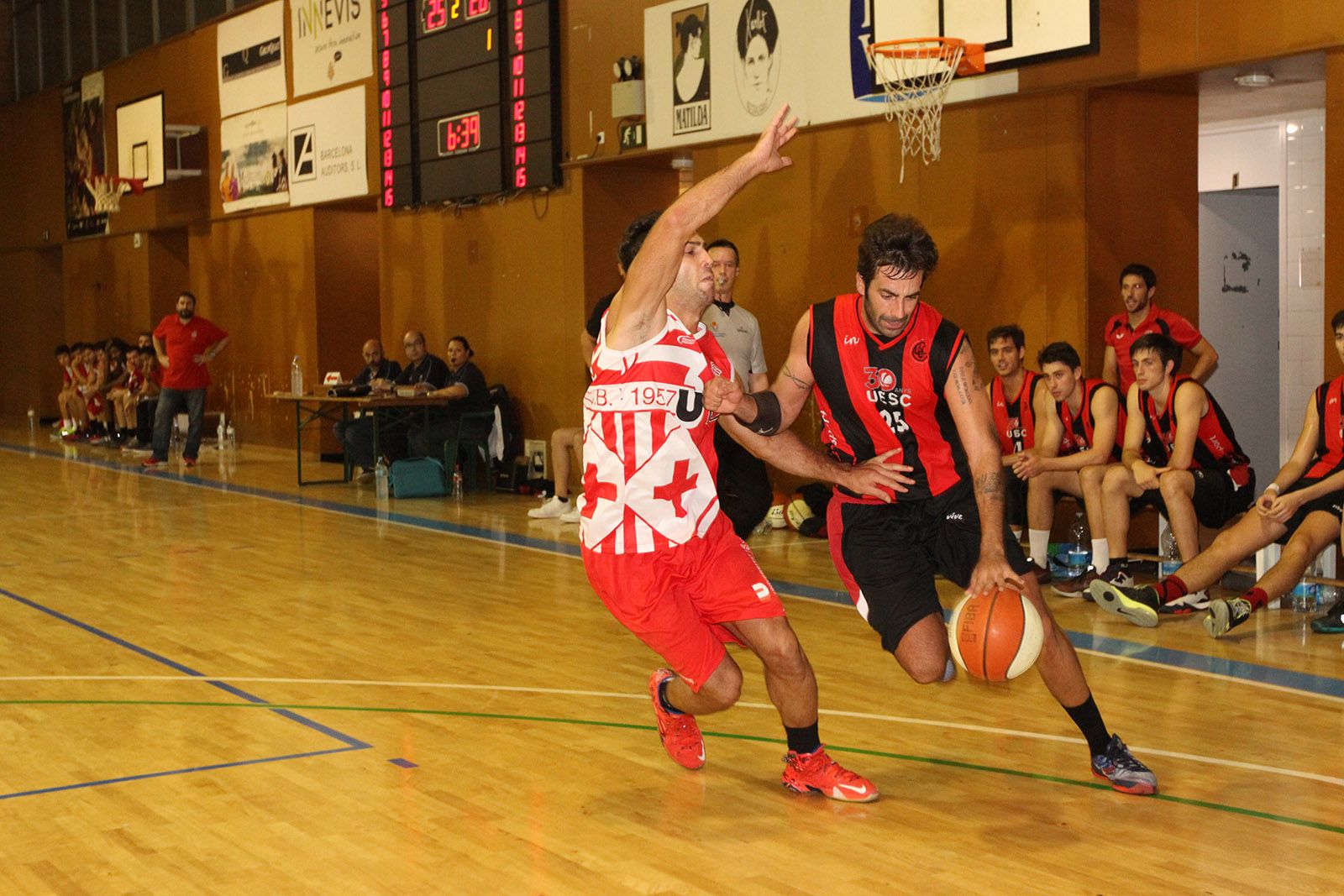 Partit de lliga UE Sant Cugat Vs CB Vic  FOTO: Haidy Blanch