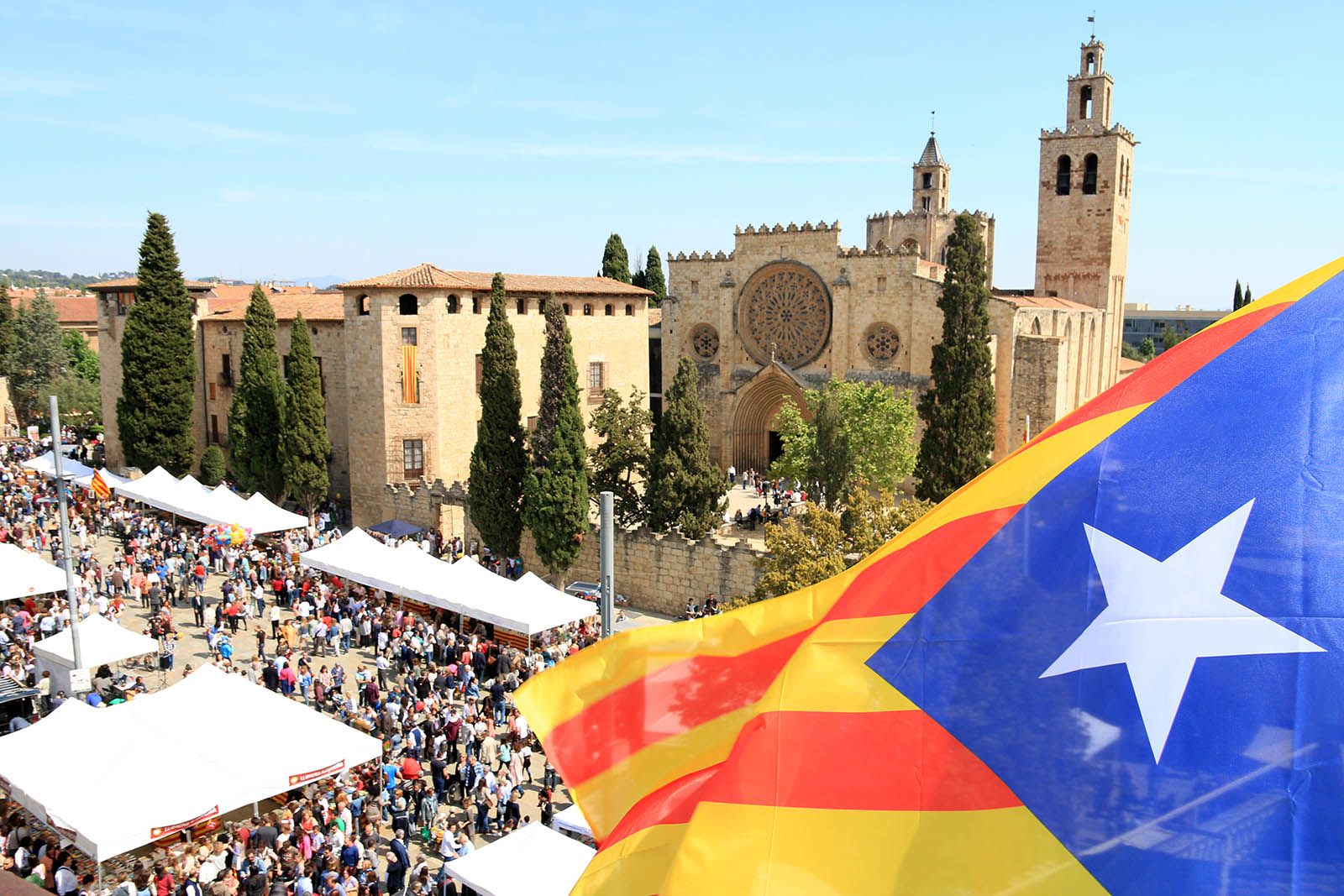 Diada multitudinària a Sant Cugat. Foto: Lali Álvarez