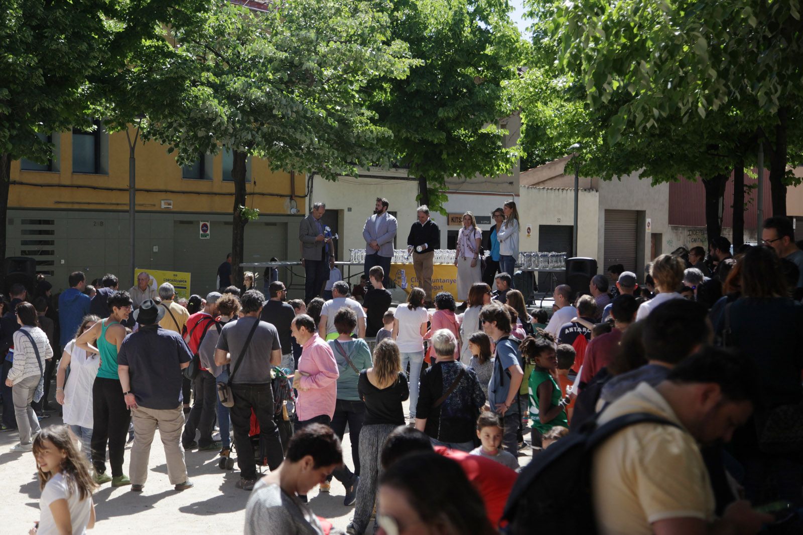  Lliurament de premis de la  59a Marxa Infantil a la plaça de Pep Ventura. FOTOS: Lali Puig